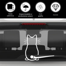 Carica l'immagine nel visualizzatore di Gallery, Gatto Tergicristallo Adesivo, Adesivo per tergicristallo con gatti, Adesivi Divertente Gattino Dei Animati per Auto, Ade