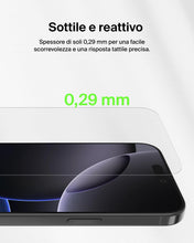Carica l'immagine nel visualizzatore di Gallery, Belkin ScreenForce UltraGlass 2 Pellicola Vetro per iPhone 16 Pro Max, antigraffio, durezza di 9H, sottile, include un s