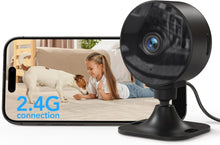 Carica l'immagine nel visualizzatore di Gallery, GNCC GC3 Videocamera Sorveglianza Interno WiFi 1080P Fissa, 2.4GHz, Plug-in
