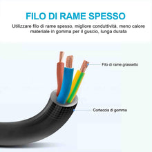 Carica l'immagine nel visualizzatore di Gallery, EXTRASTAR Ciabatta Elettrica Multipresa Protetta,Surge Arrest,con interruttore automatico di protezione,Spina 10 A,Prese