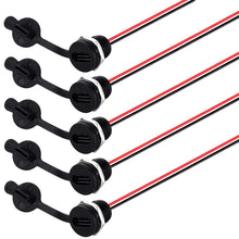 Carica l'immagine nel visualizzatore di Gallery, Greluma 5 Pz Presa impermeabile di tipo C, connettore USB C femmina per montaggio a pannello con piastra di bloccaggio d