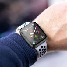 Carica l'immagine nel visualizzatore di Gallery, Misxi [2 Pezzi] Nero Cover Con Vetro Temperato per Apple Watch SE3/SE2/SE/Serie 6/Serie 5/Serie 4 44mm, Custodia Rigida Protezione Totale Ultra Sottile HD Clear Pellicola Protettiva Per iWatch