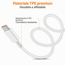 Carica l'immagine nel visualizzatore di Gallery, 120W 6A Cavo USB Type-C 1m per Xiaomi Redmi Note 15 14 13 12 11Pro 12 11s