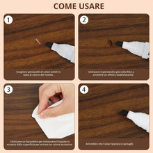 Carica l'immagine nel visualizzatore di Gallery, ACWOO Kit di Riparazione Mobili in Legno, 25 Pezzi Pennarello per Legno con Bastoncini di Cera, Stucchi per Legno con Te