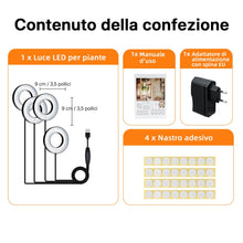 Carica l'immagine nel visualizzatore di Gallery, Wigearss 4 Pezzi Lampada per Piante da Interno, Grow Light Piante, Luce Piante, Lampade da Coltivazione Indoor Spettro C