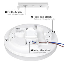 Carica l'immagine nel visualizzatore di Gallery, Lepro Plafoniera LED Soffitto 1500lm 15W(=100W), 5000K IP54