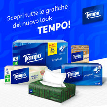 Carica l'immagine nel visualizzatore di Gallery, Tempo Fazzoletti Formato Box Natural &amp; Soft, 4 Veli, 12 x 70 Pezzi
