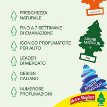 Carica l'immagine nel visualizzatore di Gallery, Arbre Magique Profumatore Auto, Fragranza Sport, Durata fino a 7 Settimane, Made in Italy, Confezione da 1 Pezzo