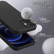 Carica l'immagine nel visualizzatore di Gallery, JETech Cover in Silicone per iPhone 12/12 Pro, Nero