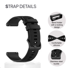 Carica l'immagine nel visualizzatore di Gallery, OcioDual Cinturini per Orologi in Silicone, Sgancio Rapido, Compatibili con Modelli Universali da 20mm-22mm-18mm, Ricamb