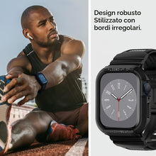 Carica l'immagine nel visualizzatore di Gallery, Spigen Rugged Armor Pro Cover con cinturino per Apple Watch 41/40/38mm