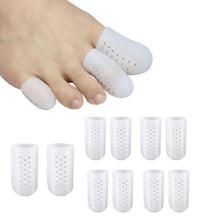 Carica l'immagine nel visualizzatore di Gallery, Protezione alluce,10 Pezzis Protezione Dita Piedi Silicone,Copri Piedi Traspiranti,per Previene la formazione di calli e