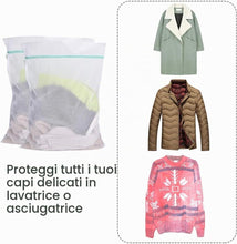 Carica l'immagine nel visualizzatore di Gallery, OTraki Sacchetti per Lavatrice, 60 X 80 cm Borsa Lavanderia con Cerniera Sacchetti Biancheria Lavatrice Grande Sacco Lavanderia per Camiceria, Calze, Intimo e Vestiti Borse di Lavaggio(2 Pezzi)