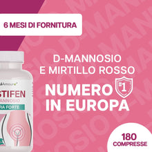 Carica l'immagine nel visualizzatore di Gallery, HerbAmour D-Mannosio 500 mg 180 Compresse con Mirtillo Rosso