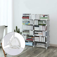 Carica l'immagine nel visualizzatore di Gallery, 40pz Connettori in Plastica Cube Connettore a Cubo in Plastica per Armadietti Organizer Modulare Chiusura per Fermaglio 