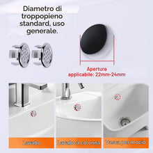 Carica l'immagine nel visualizzatore di Gallery, 10 Coperture Anti-Troppopieno A Nido d'Ape, Anello di Troppopieno del Lavandino, Coperchio del Foro di Troppopieno del L