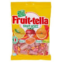 Carica l'immagine nel visualizzatore di Gallery, Fruittella Gelée, Caramelle Gommose, Gusto Fragola, Arancia e Limone, Con Succo di Frutta, Senza Glutine, Confenzione da