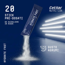 Carica l'immagine nel visualizzatore di Gallery, Hydrate Fast, Integratore con magnesio (100 mg), sodio (461 mg) e altri Sali Minerali, Equilibrio elettrolitico, Prima, 