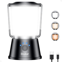 Carica l'immagine nel visualizzatore di Gallery, Blukar Lampada Campeggio Ricaricabile, LED Luce Campeggio Portatile