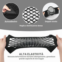Carica l'immagine nel visualizzatore di Gallery, AOOWU 3 Pezzi Rete Portaoggetti Tasca Oganizer, 40 x 25 CM Universale Storage Mesh Net, Auto Selbstklebend Tasca Telo Pr