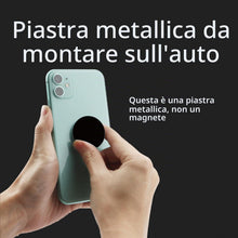 Carica l'immagine nel visualizzatore di Gallery, 8 Pezzi Calamita per Cellulare Auto, Rotondi Placche Metalliche Adesive, per Porta Cellulare Auto/Supporto Telefono Magn