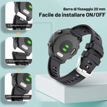 Carica l'immagine nel visualizzatore di Gallery, Compatibile con Garmin Vivoactive 3/Forerunner 245/645/Vivomove HR Cinturino, 20mm Sgancio Rapido Bracciale di Ricambio 