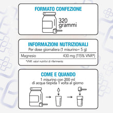 Carica l'immagine nel visualizzatore di Gallery, Magnesio in Polvere, Carbonato e Acido Citrico PiùLife, 320 g
