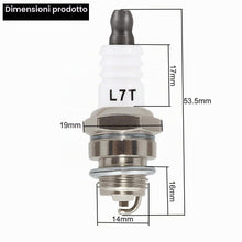 Carica l'immagine nel visualizzatore di Gallery, 10 PCS L7T Candela per 2 Tempi 33cc 43cc 47cc 49cc Pocket Bike per Mini Chopper per Partner 350 351 SEGHE Motosega Trimm