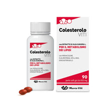 Carica l'immagine nel visualizzatore di Gallery, Colesterolo Viti, Integratore per il Metabolismo dei Lipidi, con Estratto di Olivo e Polifenoli, 90 Perle Soft Gel da 68