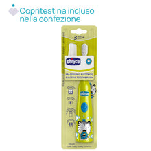 Carica l'immagine nel visualizzatore di Gallery, Chicco Spazzolino Elettrico a Batteria per Bambini, con Setole Morbide, Adatto ai Bambini dai 3 Anni in Su, Testa Vibran