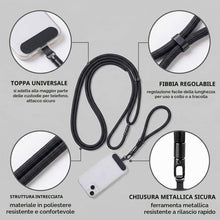 Carica l'immagine nel visualizzatore di Gallery, 2 Cordini per Cellulare, Set di Laccetti Regolabili per Collo e Polso, Ideali per Tenere il Telefono al Sicuro Durante l