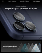 Carica l'immagine nel visualizzatore di Gallery, Spigen Protezione Fotocamera compatibile con iPhone 15/17 Pro, iPhone 15/17 Pro Max, 2 Pezzi, Blu profondo, Anello Indiv
