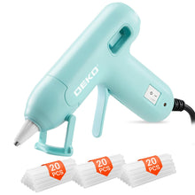 Carica l'immagine nel visualizzatore di Gallery, DEKOPRO 20W Pistola Colla Calda con 60 Colla Stick, Blu