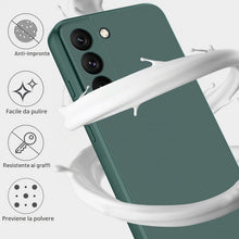 Carica l'immagine nel visualizzatore di Gallery, Qasyfanc Cover Protezione Fotocamera Compatibile con Samsung Galaxy S22 5G, Silicone Morbida, Antiurto, Sottile, Elegant