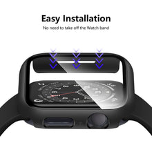 Carica l'immagine nel visualizzatore di Gallery, 4 Pezzi Cover Compatibile con Apple Watch SE 3 2 1 Series 6 5 4 44mm con Vetro Temperato, iWatch Case Protettore Schermo