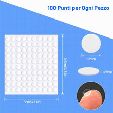Carica l'immagine nel visualizzatore di Gallery, 300 Pezzi Nastro Trasparente Rotondo, Nastro Biadesivo Trasparente Rotondo, Puntini Biadesivi Adesivo Rimovibile Nastro 