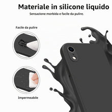 Carica l'immagine nel visualizzatore di Gallery, YLK Cover per iPhone XR Custodia in Silicone Liquido Ultra Sottile con Rivestimento in Morbido Tessuto in Microfibra, Cu