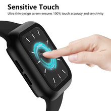 Carica l'immagine nel visualizzatore di Gallery, 4 Pezzi Cover Compatibile con Apple Watch SE 3 2 1 Series 6 5 4 44mm con Vetro Temperato, iWatch Case Protettore Schermo