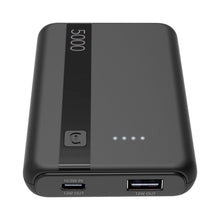 Carica l'immagine nel visualizzatore di Gallery, Cellularline Power Bank 5000 mAh con USB-C In/Out + 2 Porte USB-A - Ricarica Multipla e LED Indicatore - Nero