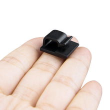 Carica l'immagine nel visualizzatore di Gallery, SOULWIT® 50 pezzi Autoadesivo Clip Cavo, Fermacavi Supporto Organizer la Gestione dei cavi per TV, PC, laptop, cavo Ethe