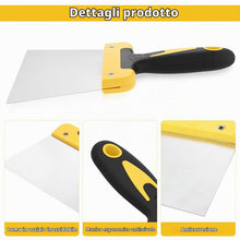 Carica l'immagine nel visualizzatore di Gallery, 2 Pz Raschietto Muro, 200mm Raschietto per Vernice, Spatola per Stucco, Set di Spatole Flessibili per Cartongesso Raschi