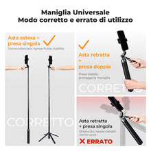 Carica l'immagine nel visualizzatore di Gallery, K&amp;F CONCEPT 177cm Treppiede per Cellulare, Adatto per DJI OSMO POCKET 4&amp;3