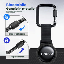 Carica l'immagine nel visualizzatore di Gallery, TiMOVO Cordino Telefono Antifurto Retrattile Acciaio, Nero
