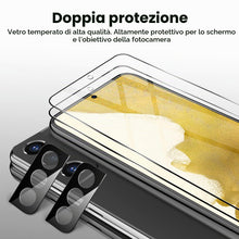 Carica l'immagine nel visualizzatore di Gallery, JETech Pellicola Protettiva per Samsung Galaxy S22, 2+2 Pezzi