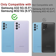 Carica l'immagine nel visualizzatore di Gallery, Ferilinso Cover per Samsung Galaxy A32 5G / M32 5G + 2 Pezzi Pellicola Protettiva Vetro Temperato [Transparente TPU Cust