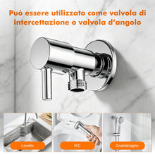 Carica l'immagine nel visualizzatore di Gallery, Ibergrif M22025-3/8 Valvola Squadra 1/2 Pollice Rubinetto Arresto