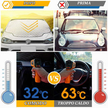 Carica l'immagine nel visualizzatore di Gallery, Copertura Parabrezza Auto,Parasole Auto Parabrezza Anteriore 3 magneti Ripiegabile Contro i Raggi UV per Auto, t roc, Je