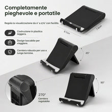 Carica l'immagine nel visualizzatore di Gallery, 4pcs Supporto Telefono Pieghevole Porta da Tavolo Regolabile Universale