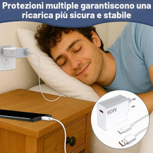 Carica l'immagine nel visualizzatore di Gallery, Caricabatterie rapido da 90 W per Xiaomi, con cavo USB C da 1 m, per adattatore da 90 W per Xiaomi Redmi Note 14 Pro,15T