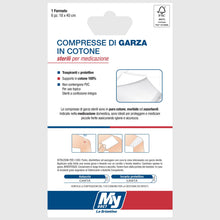 Carica l'immagine nel visualizzatore di Gallery, My Doct Compresse di Garza Sterili 100% Cotone, Bianco, 18 x 40 cm, 6 Unità